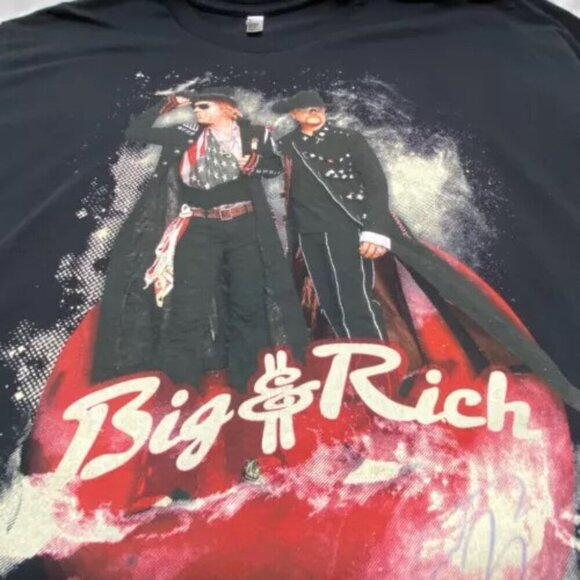Big & Rich Concert T-Shirt Men's Black 2XL American Apparel USA Tour 2012 Logo - Picture 13 of 14